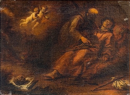 Painting antique oil on - painting, antique,