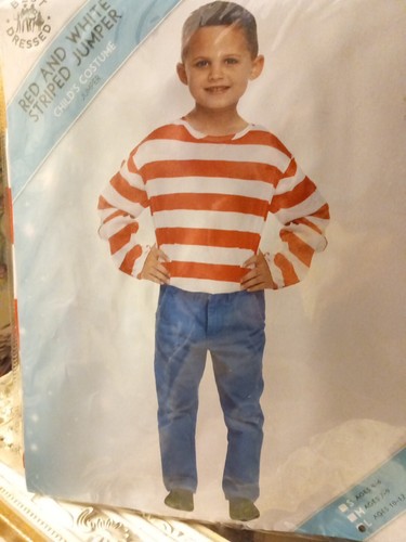 Boy girl striped red white - striped,