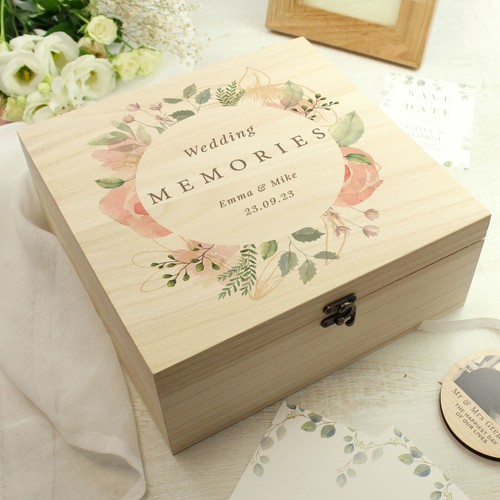 Personalised floral wooden - floral,