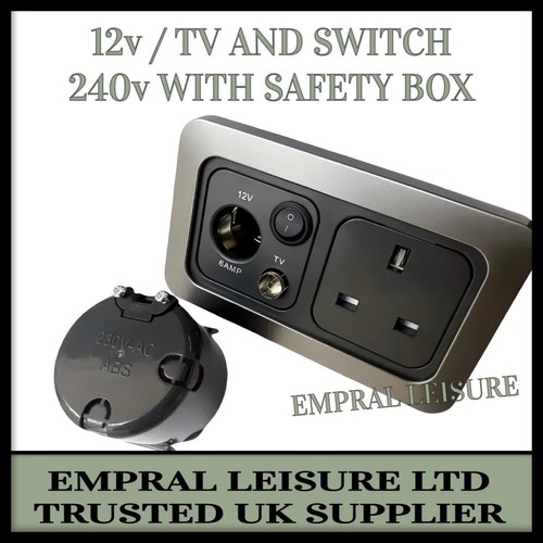 Campervan 12v socket 240v - tv,