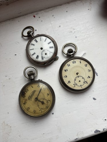 Antique silver tone - 3, pocket