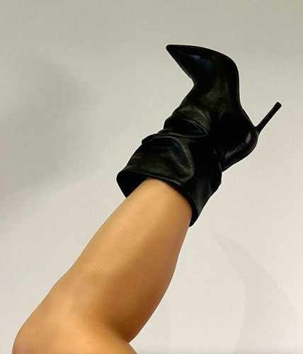 Zara black leather pull - zara,