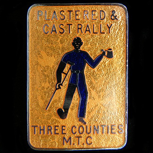 Plastered cast rally pin - &,