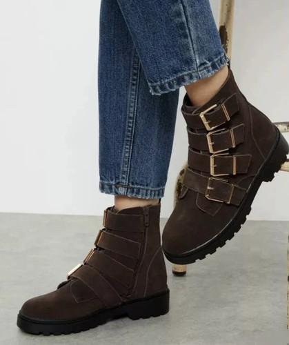 Faith sacha buckle front suede - faith,
