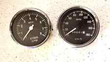 Smiths Replica Speedometer 0-180 KMH and 0-8000 RPM Electronics Electric 85MM BC