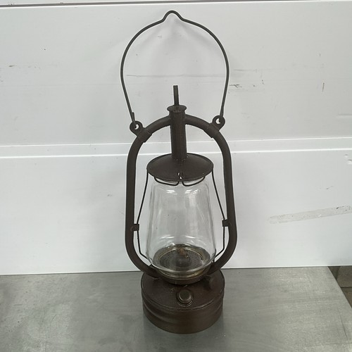 Vintage paraffin storm lamp