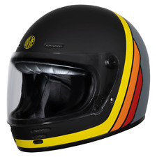 Origine Omega Summit Full Face Retro Motorcycle Helmet - Yellow/Black