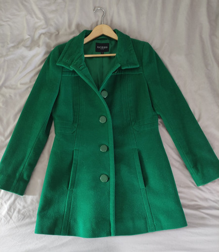 Hobbs green wool 15 - 70%,