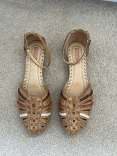 Pikolinos Tan Leather Basket