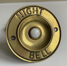 Antique Brass Door Night Bell Push
