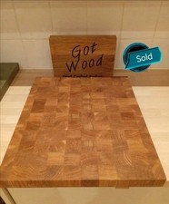 Oak Endgrain Butchers Block Foodsafe Chopping Board Food Preparation Kitchen New