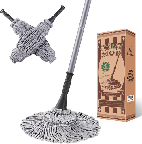 Mop with reusable heads - mop,