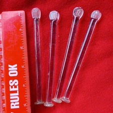 Four Vintage Clear Glass