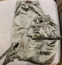 BNWT H&M Green Satin Cargo