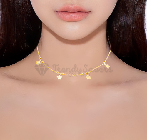Fashionable star choker - fashionable, collar