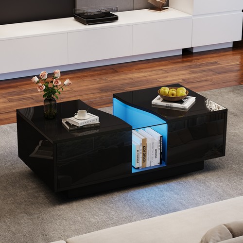 High gloss black coffee - black,