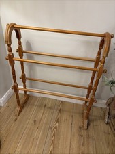 Vintage Wooden Towel Rail
