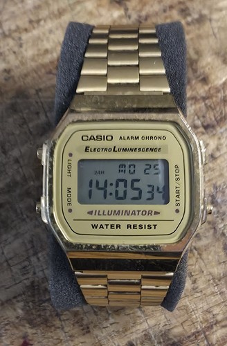 Casio a168 retro men watch - a168, men's