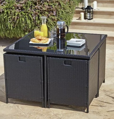 Person cube rattan - cube, garden