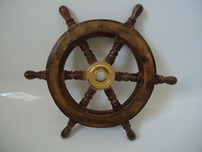 Ships wheel Made from Mango wood & brass 315 mm Wooden Marine maritime Nautical