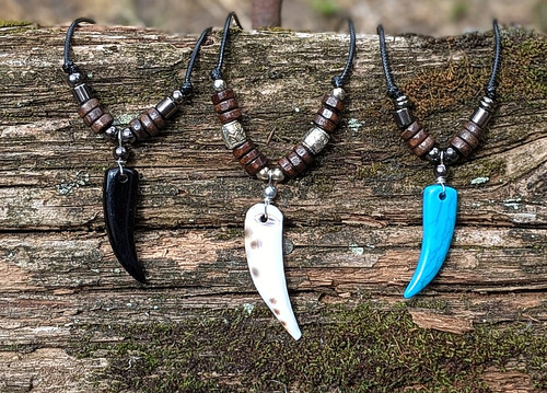 Handmade maori necklace beaded - handmade,