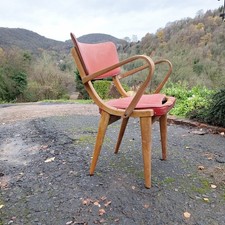 MID CENTURY STOE BENCHAIR DESK CHAIR LIGHT BEECH C1950s project