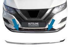 Chrome Front Grille Accent Trim Cover To Fit Facelift Nissan Qashqai (2017-21)