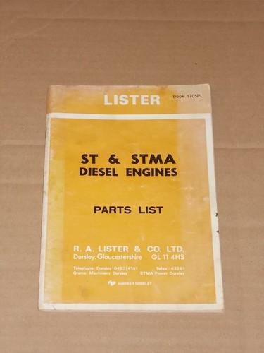 Lister diesel engine - st, &