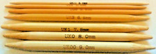 set of 8 x 13cm bamboo cable needles 9mm 8mm 7mm 6mm 5mm 4mm 3mm 2.75mm