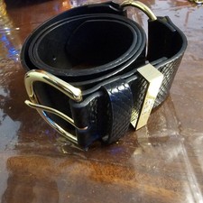 Vintage Biba Black/gold Belt