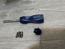 Snap On Ratcheting Hard Handle Screwdriver - dark blue  SSDMR4B