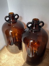 Large Vintage Amber Glass