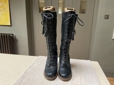 Red or dead  lace up Black