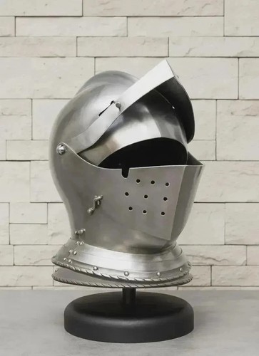 Wearable steel close helmet - steel,