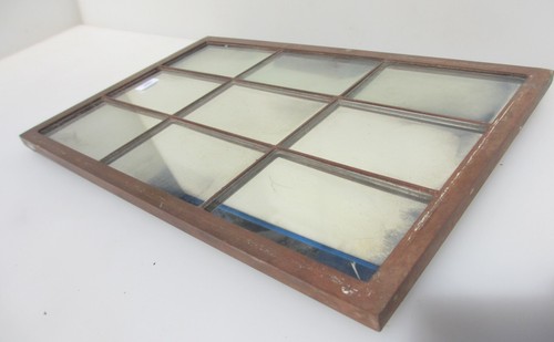 Vintage copper framed glass - copper,