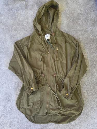 Zara size large army parka - size,