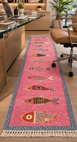Handwoven runner wool kilim - wool,