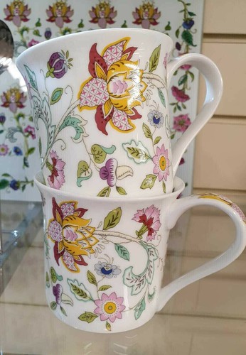 Floral coffee mug set - mug, of