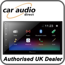 Pioneer DMH-A340DAB 6.8" Mechless Double DIN Touch Screen Stereo Bluetooth MP3 