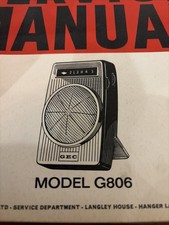 G806 Transistor Radio GEC