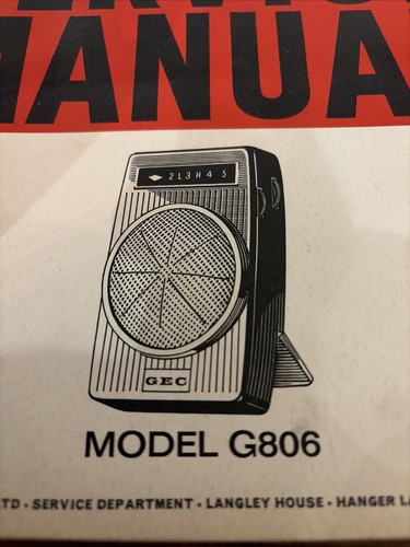 G806 transistor radio - g806, gec