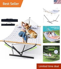 Double Hammock with Stand for