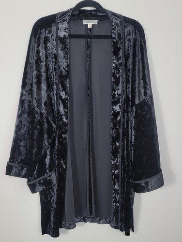 Pleione velvet open cardigan - pleione,
