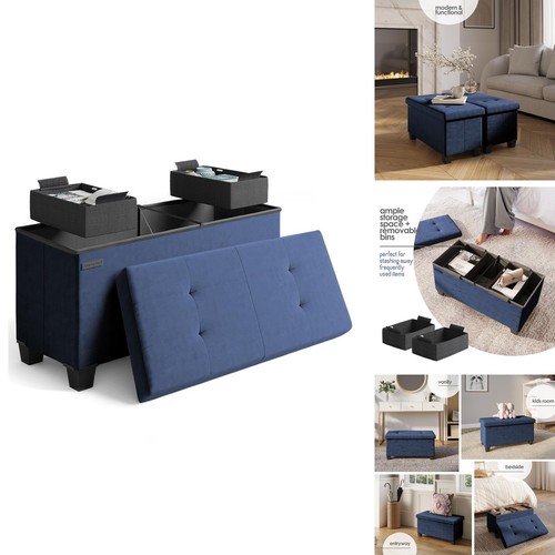 Storage ottoman bench with - bench,