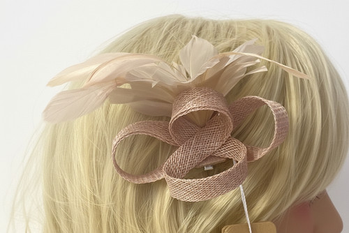 Small looped fascinator - looped,