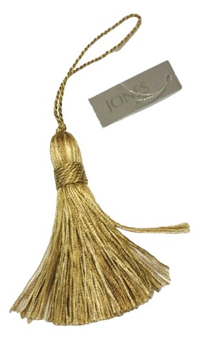 Gold key tassel - gold,