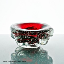 Murano style ruby sommerso