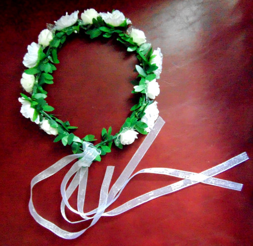 Flower girl headpiece crown - girl,