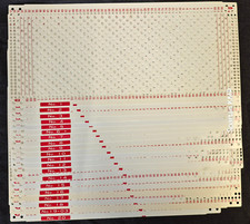 PC38 SILVER REED KNITTING MACHINE PUNCH CARDS PATTERNS SK700 SK360 SET OF 20