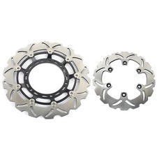 For Yamaha XT 660 X 04-16 XT660X Supermoto 2004-2016 Wavy Front Rear Brake Discs